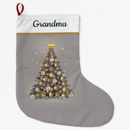 Meia De Natal Grande Festive Gift for Grandma - Christmas Stocking