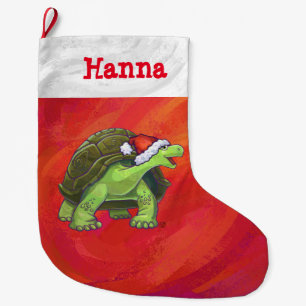 Meia De Natal Grande Festivo personalizado Tortoise Natal