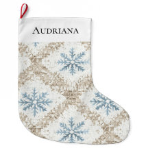 Flocos de neve de Natal com Creme Azul