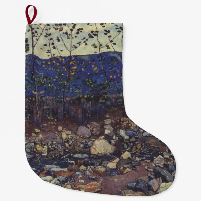 Meia De Natal Grande Floresta Brook em Leissigen, Suiça (Paisagem) (Frente)