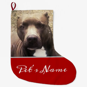 Meia De Natal Grande Foto Personalizada De Pet Personalizada De Pet Do
