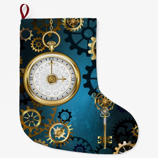Meia De Natal Grande Fundo de taruga com guelras (Frente)