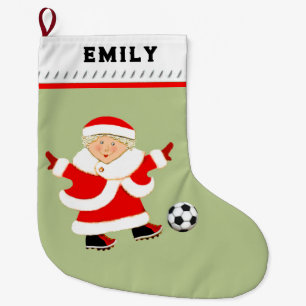Meia De Natal Grande Futebol feminino