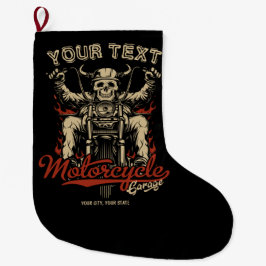 Meia De Natal Grande Garagem de Compro de motocicleta personalizada Bik