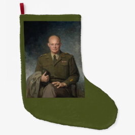 Meia De Natal Grande General Dwight Eisenhower 5 Star - Retrato Pintado