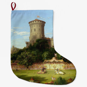 Meia De Natal Grande Glorioso Passado (Joust Medieval) (Arte Vintage)