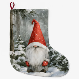 Meia De Natal Grande Gnomo