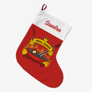 Meia De Natal Grande Grill Queen