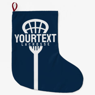 Meia De Natal Grande Grupo de TEXTOS PERSONALIZADO do Jogador de Lacros