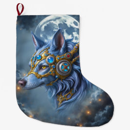 Meia De Natal Grande Guardião Enluarado do Véu de Safira.