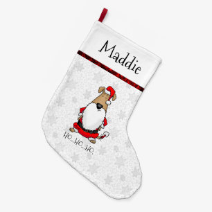 Meia De Natal Grande HO HO HO Papais noeis Muito Engraçados Costume Cac