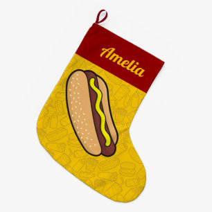 Meia De Natal Grande Hotdog