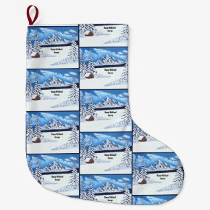 Meia De Natal Grande Inverno Maravilhoso