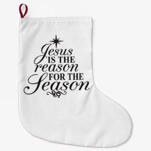 Meia De Natal Grande Jesus É A Razão Do Natal Da Época