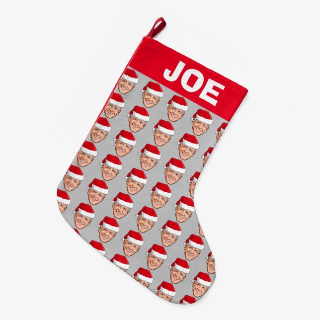 MEIA DE NATAL GRANDE JOE BIDEN (Frente (Pendurada))