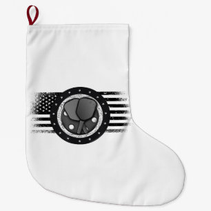 Meia De Natal Grande Legal Pickleball Sport USA Grunge Flag - Picklebal