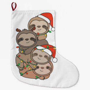 Meia De Natal Grande Leve árvore de Natal Animais de Natal