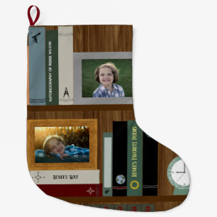Meia De Natal Grande Livraria do Livro Personalizado