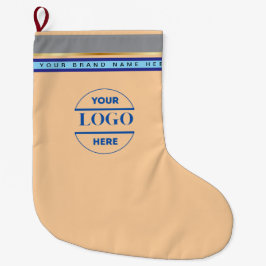 Meia De Natal Grande Logotipo e texto personalizados minimalistas simpl