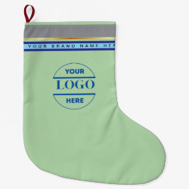Meia De Natal Grande Logotipo e texto personalizados minimalistas simpl