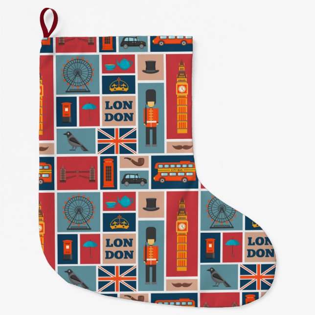 Meia De Natal Grande Londres, Inglaterra (Frente)