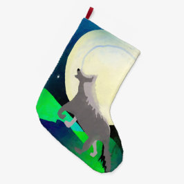 Meia De Natal Grande Lua do lobo