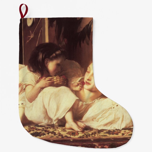 Meia De Natal Grande Mãe e Criança (Mulher e Filha) (Frente)