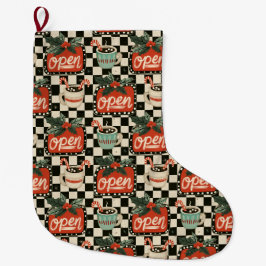 Meia De Natal Grande Magia de Natal no Peppermint Diner