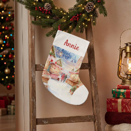 Meia De Natal Grande Magical Christmas Market