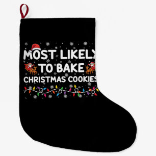 Meia De Natal Grande Mais Propenso a Fazer Biscoitos de Natal Padeiro d
