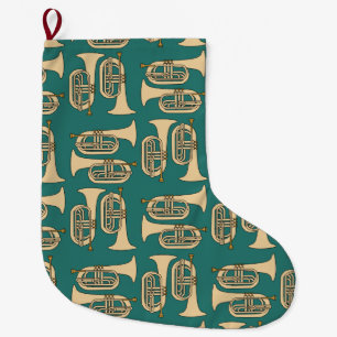 Meia De Natal Grande *Marching Baritone Music Notes