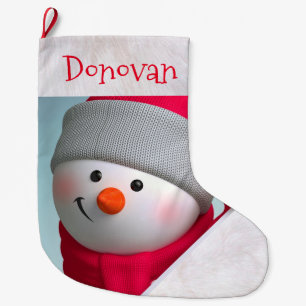 Meia De Natal Grande Meia/boneco de neve personalizados do Natal