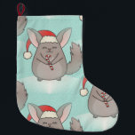 Meia De Natal Grande meia natal chinchillas xmas<br><div class="desc">"christmas chinchillas",  "christmas feios",  "papais noeis chinchillas",  "santa claus chinchillas",  "xmas chinchillas",  chinny,  chinmas,  "chinelas bonitinhas",  chinchillas "animais bonitos",  natal,  xmas,  papais noeis,  papais noeis,  "santa claus" engraçado kawaii</div>