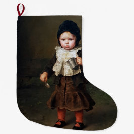 Meia De Natal Grande Menina Vazia de Taça (Ludwig Knaus)