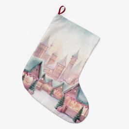 Meia De Natal Grande Mercado de Natal "Mint" e "Cozy" cor-de-rosa - Cen