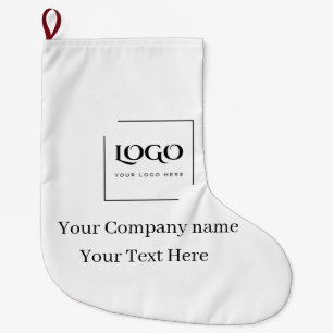 Meia De Natal Grande Modelo de logotipo personalizado elegante