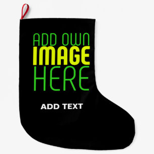 MEIA DE NATAL GRANDE MODELO DE TEXTO DE IMAGEM NEGRA SIMPLES EDITÁVEL M