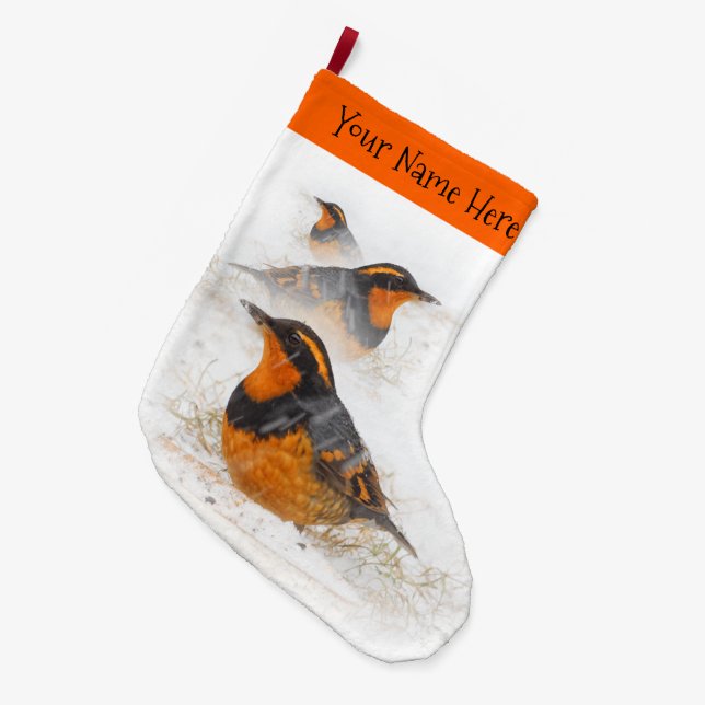 Meia De Natal Grande Movimentos Variados na Neve (Frente (Pendurada))