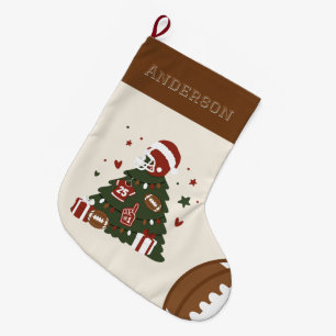 Meia De Natal Grande Natal Americano de Futebol Personalizado