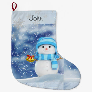 Meia De Natal Grande Natal, boneco de neve de Natal
