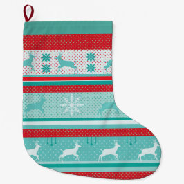 Meia De Natal Grande Natal e Feliz ano novo! Padrão nórdico