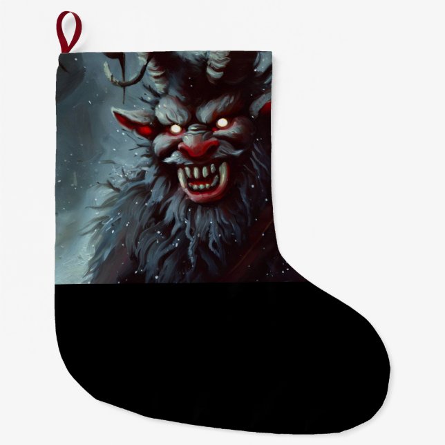 Meia De Natal Grande Natal Krampus 2 (Frente)