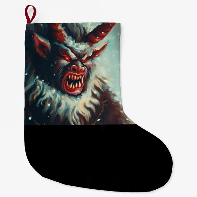 Meia De Natal Grande Natal Krampus 3 (Frente)