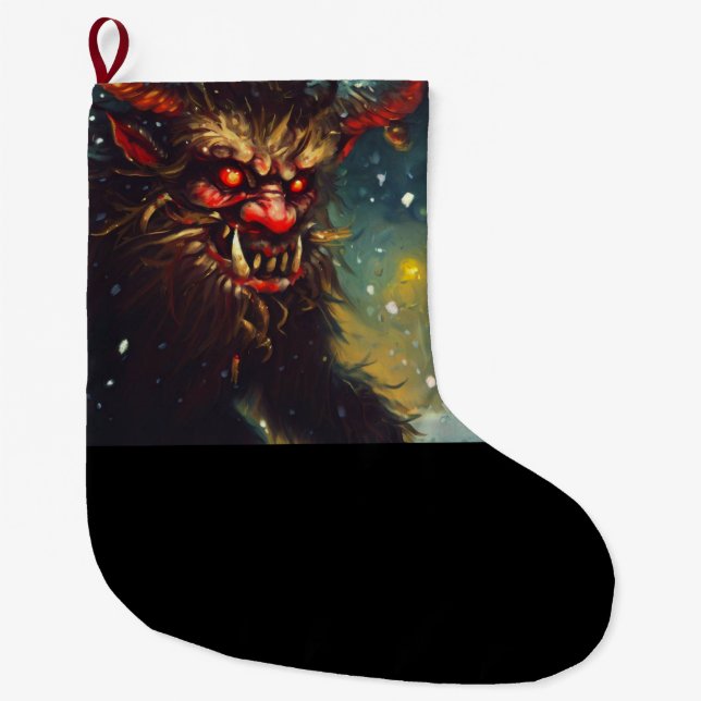 Meia De Natal Grande Natal Krampus 4 (Frente)