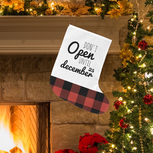 Meia De Natal Grande Natal Não Abrir | Férias (Criador carregado)