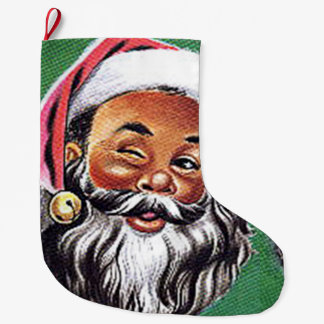 Meia De Natal Grande Natal negro afro-americano