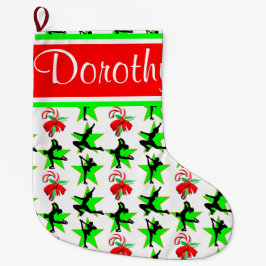 MEIA DE NATAL GRANDE NATAL PERSONALIZADO DE PASTAGEM DE FIGURA