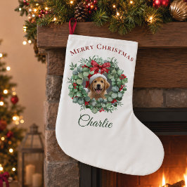 Meia De Natal Grande Natal Personalizado para Animais de Estimação com 
