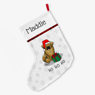 Meia De Natal Grande Natal Santa Hat - Espanhol Tibetano (Castanho)