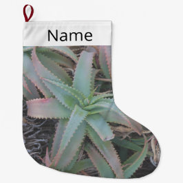 Meia De Natal Grande Nevada suculenta